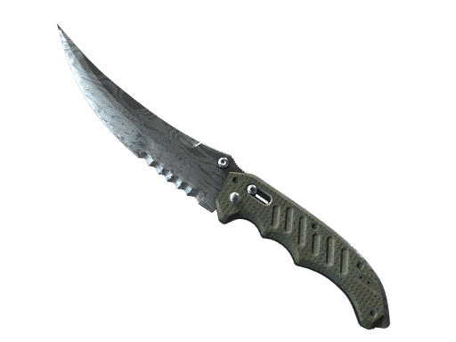 Flip Knife (Damascus Steel)
