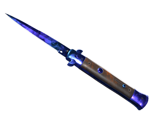 Stiletto Knife (Doppler Sapphire)