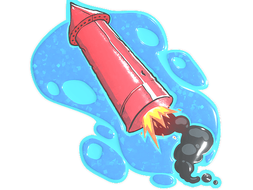 Big Red Rocket (Glitter)