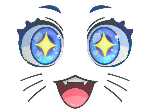 Kawaii Eyes (Glitter)